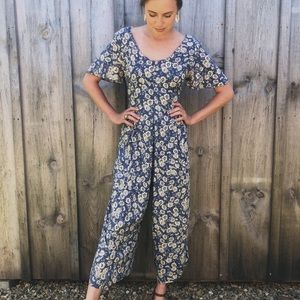 *SOLD* vintage floral jumpsuit